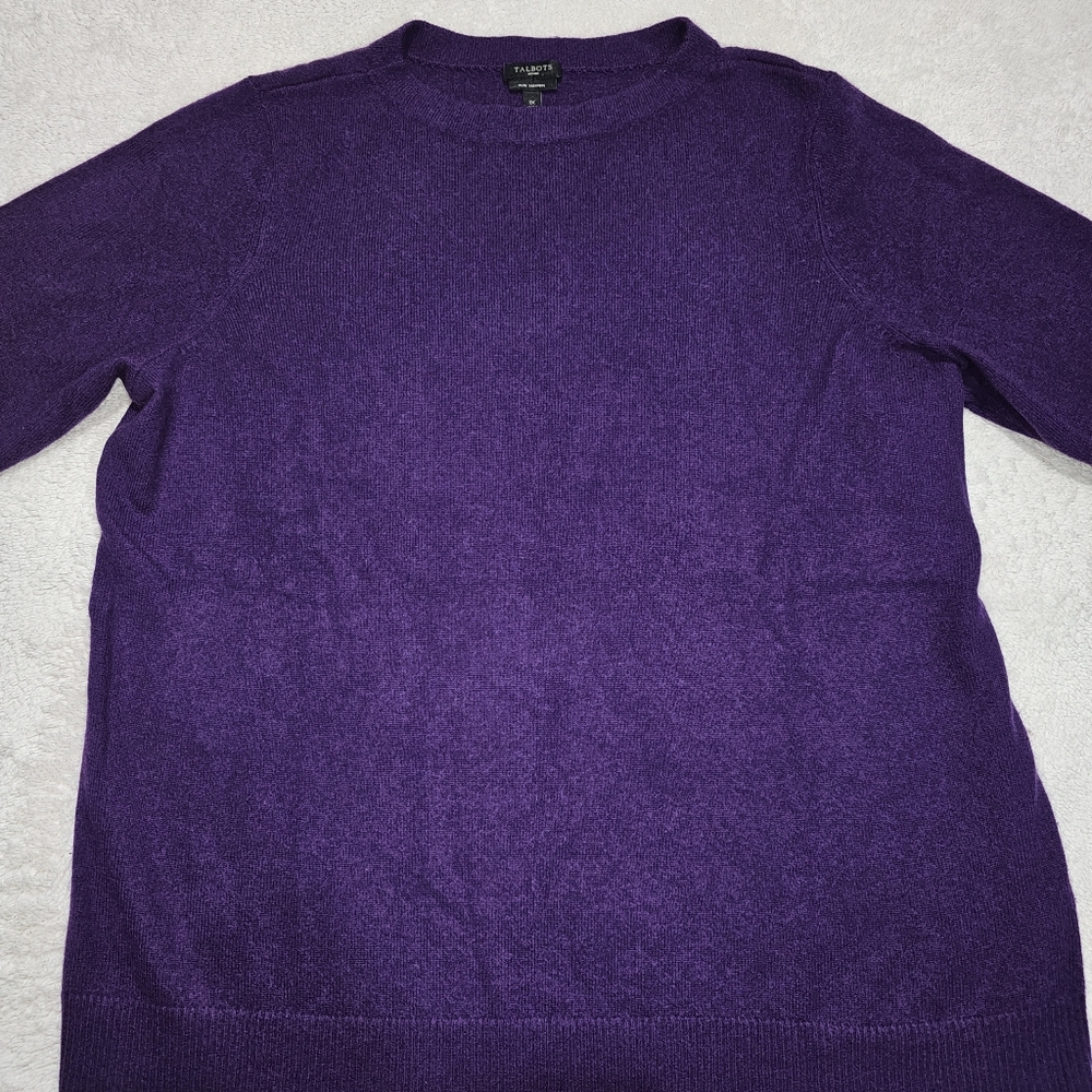 Talbots Audrey Cashmere Sweater Size XL - Picture 2 of 7